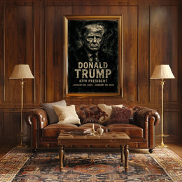 Donald Trump Guardian Past Future Surreal Digital Poster