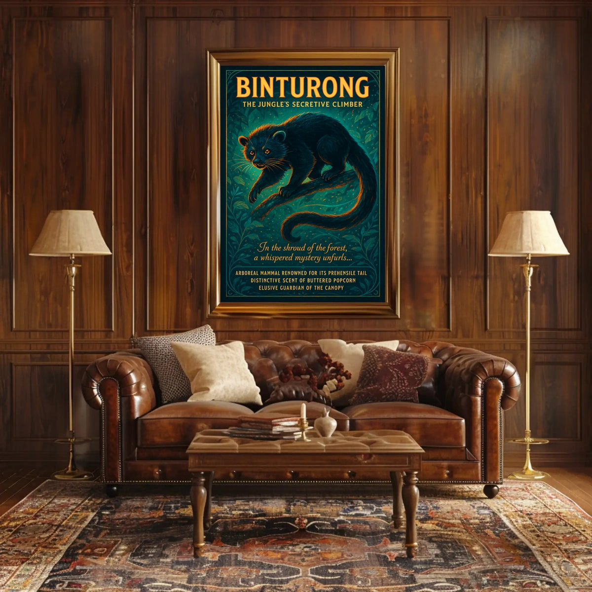 Binturong The Jungles Secretive Climber Poster