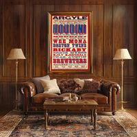 Houdini's Daring Escape Show Vintage Cultural Poster