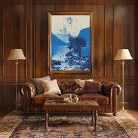Tranquil Blue Landscape Poster