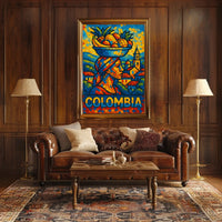 Colombia Vibrant Culture Poster