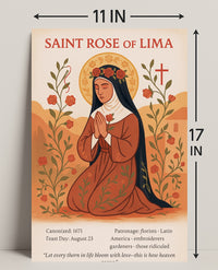 Saint Rose of Lima Poster PosterGoat