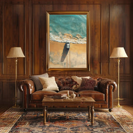 Raven's Solitude: Mystical Cliffside Art Poster PosterGoat