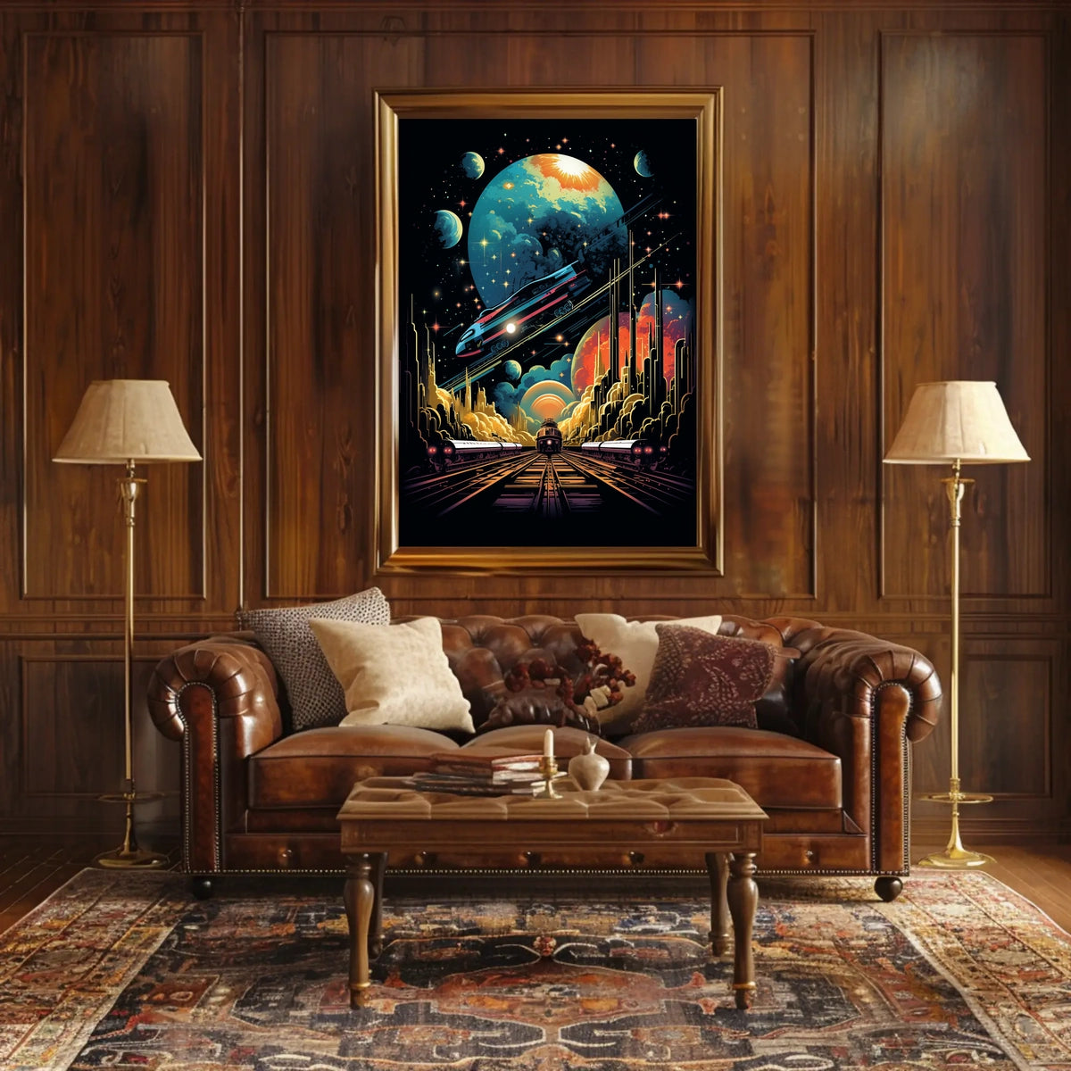 Cosmic Railways Poster