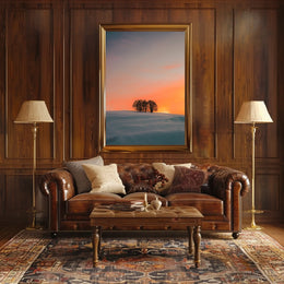 Serene Winter Sunrise Photography Print - Abstract or Artistic Poster