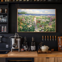 Stroll Through the Floral Meadow Poster