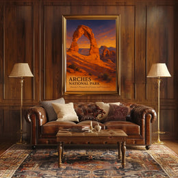 Delicate Arch Sunset: Majestic Nature Wall Art