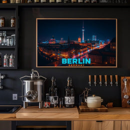 Berlin at Night Poster