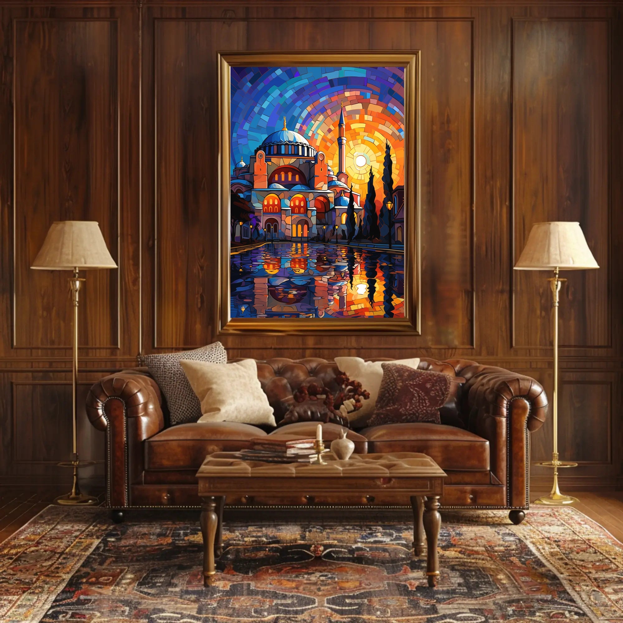 Hagia Sophia Mosaic Reflection Cultural or Heritage Poster