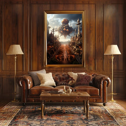 The Floating Cityscape Poster