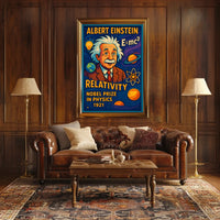 Einstein Relativity Vintage Science Home Decor Poster