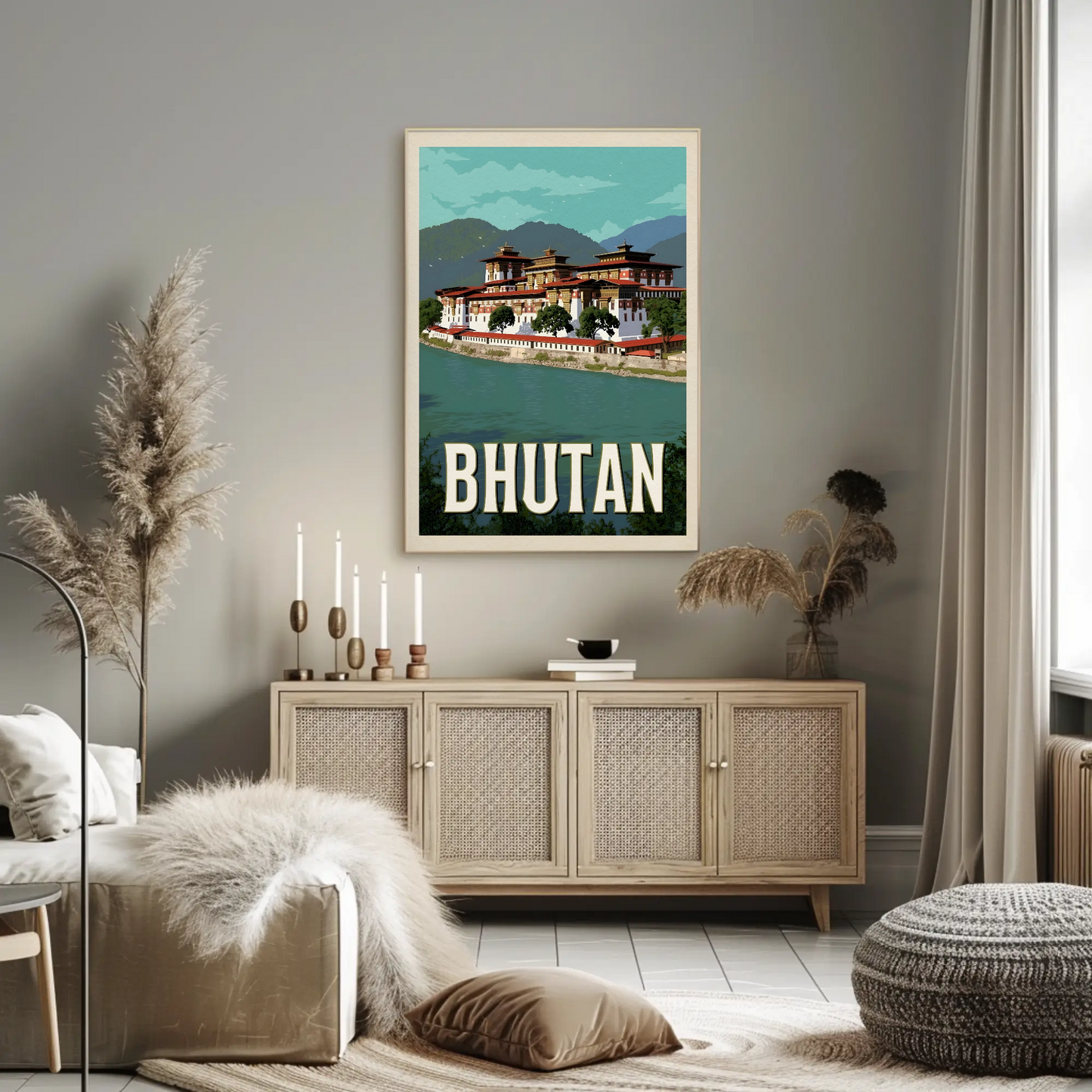 Vintage Poster Bhutan