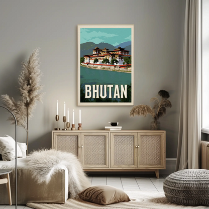 Vintage Poster Bhutan