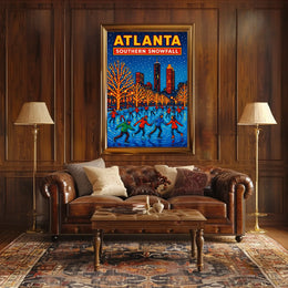 Atlanta Southern Snowfall Poster