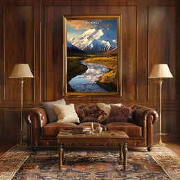 Denali National Park Scenic Poster Wall Art Print