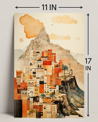 Urban Mountain Dreamscape Poster