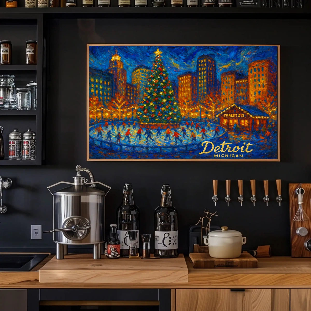 Detroit Winter Wonderland Poster