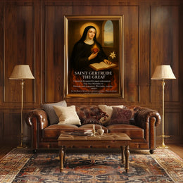 Saint Gertrude the Great Poster PosterGoat