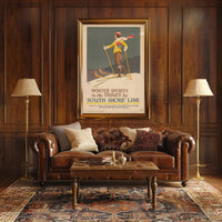 Winter Sports Adventure Travel Poster