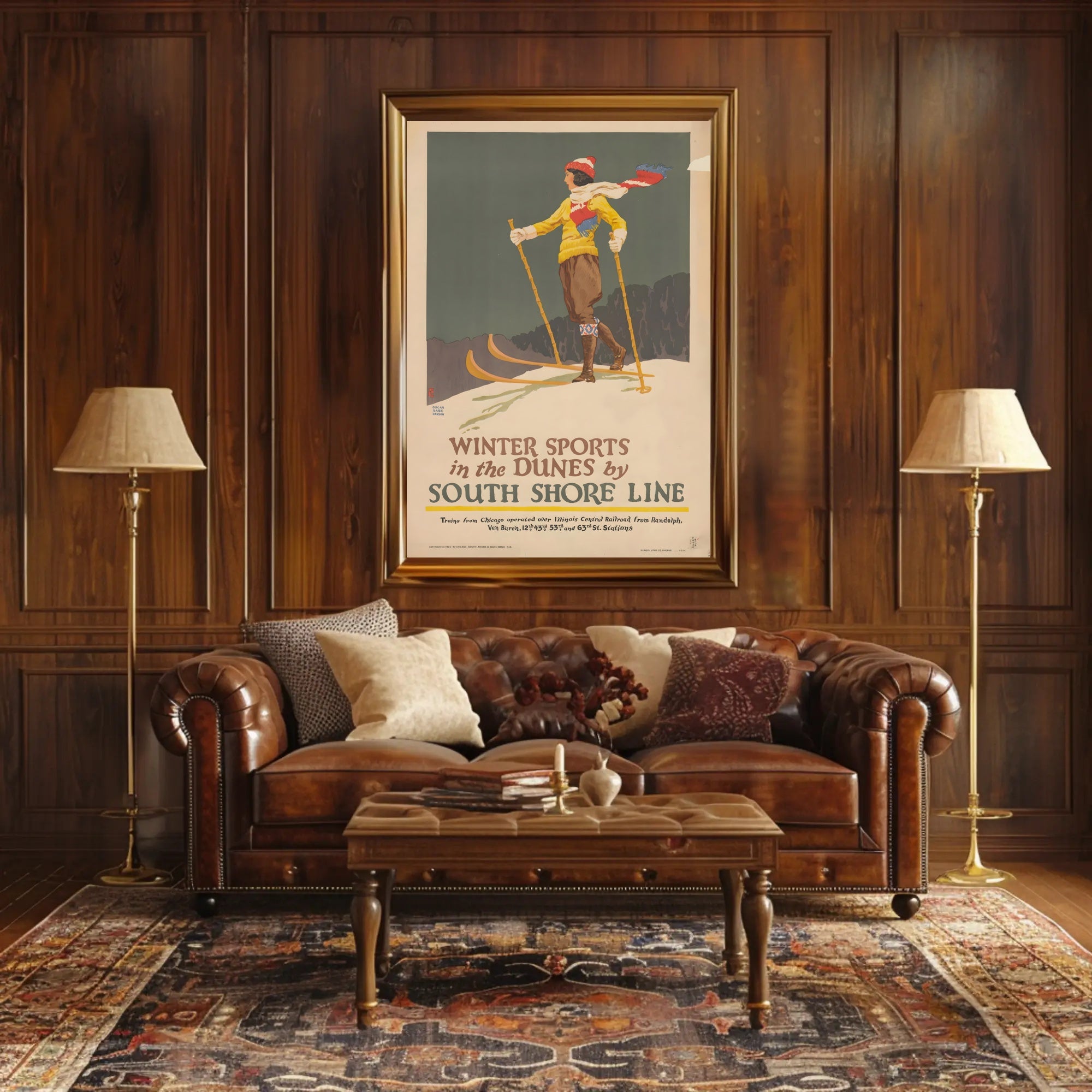 Winter Sports Adventure Travel Poster