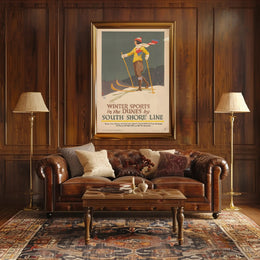 Winter Sports Adventure Travel Poster