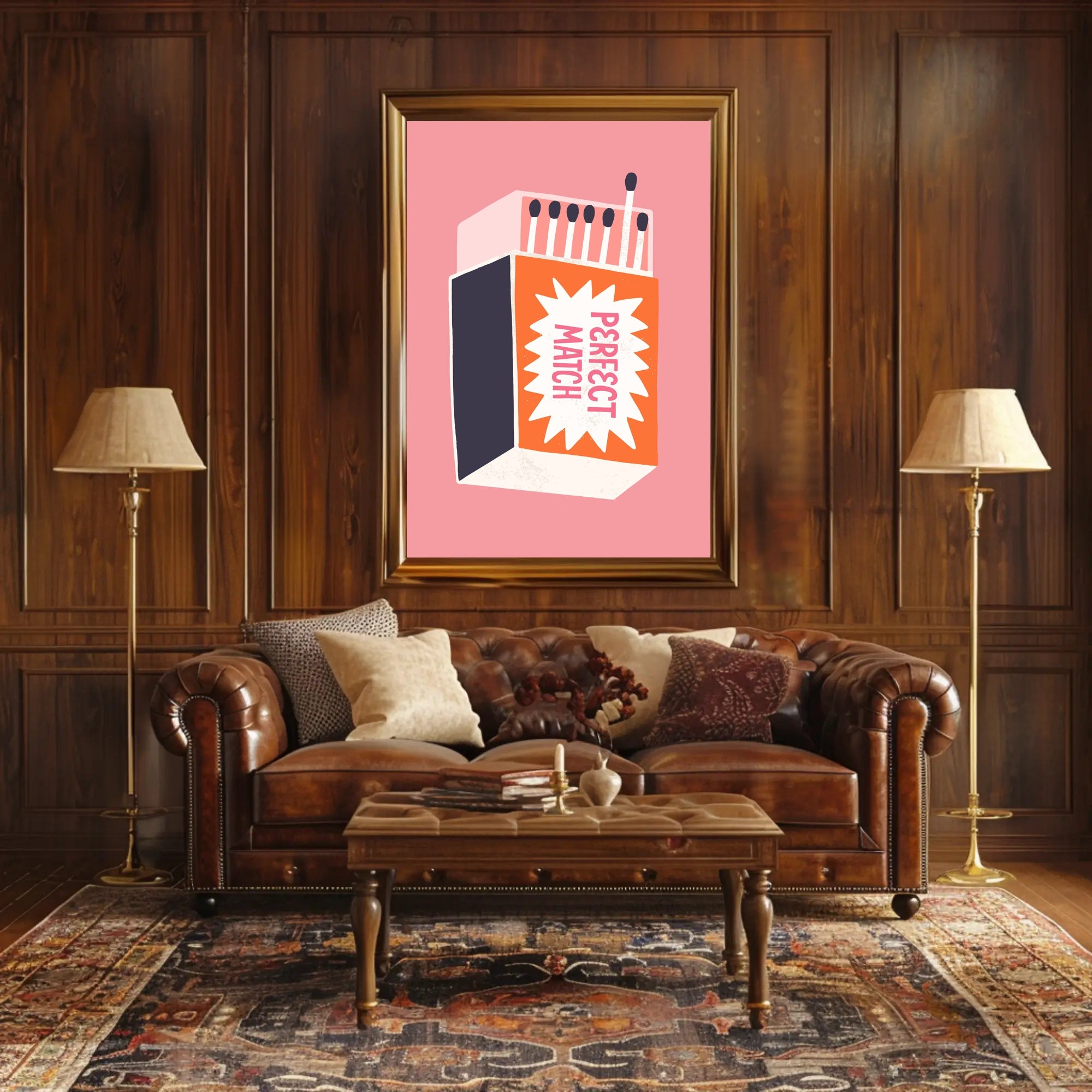 Perfect Match Graphic Art Poster - Artistic Poster PosterGoat