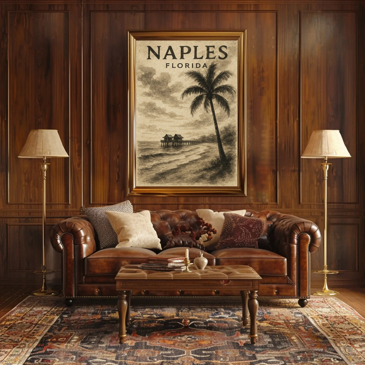 Naples Florida Serene Coastal Escape Poster Wall Art