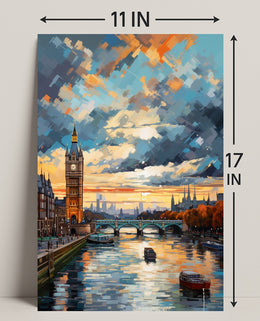 London At Sunset Poster PosterGoat