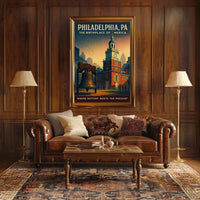 Philadelphia The Birthplace of America Poster