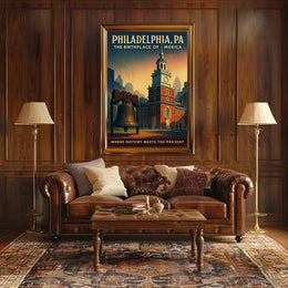 Philadelphia The Birthplace of America Poster