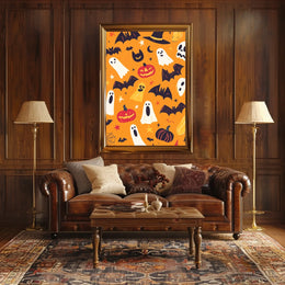Halloween Theme Whimsical Festive Spooky Poster