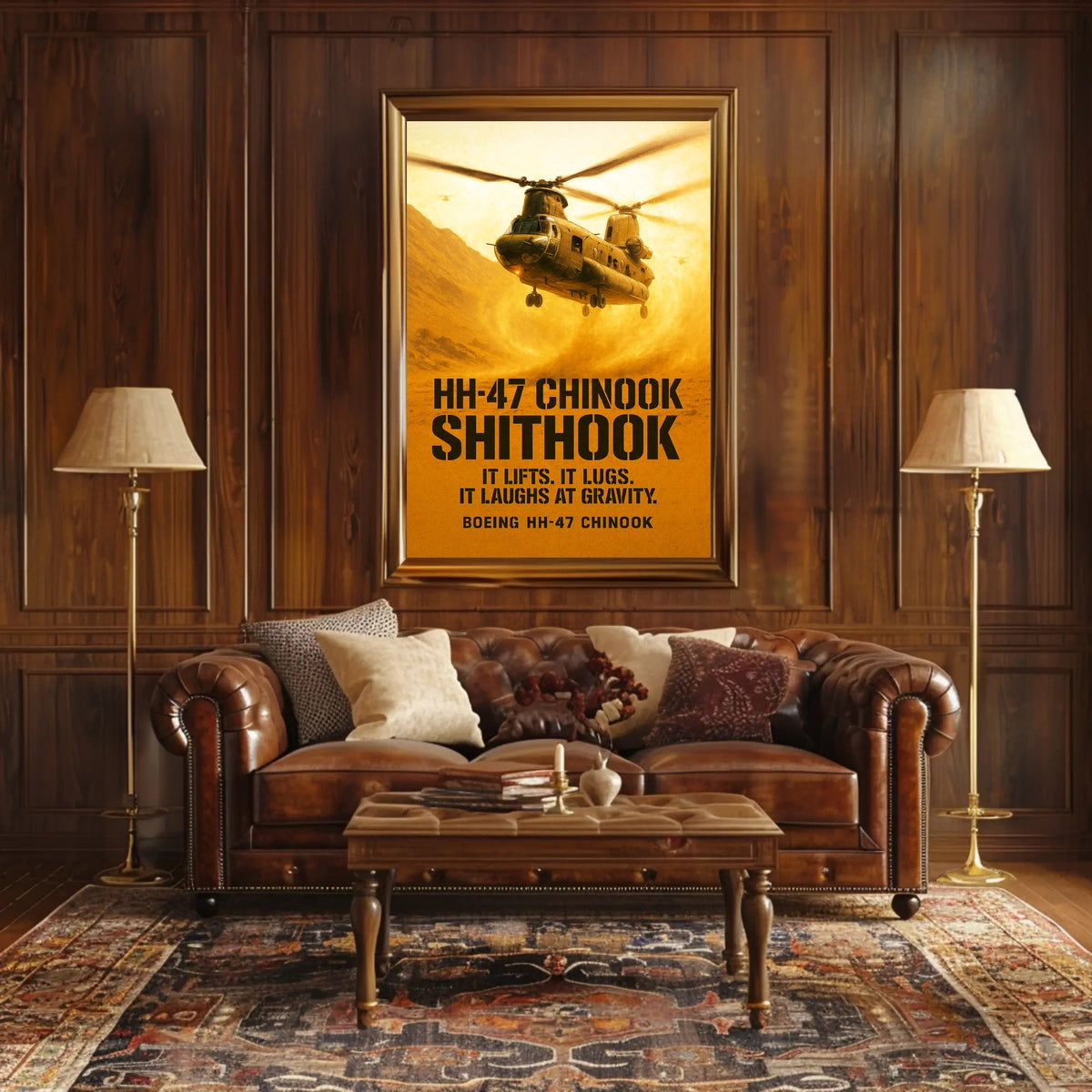 HH-47 Chinook Boeing's Heavy-Lift Helicopter Poster