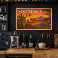 Southwestern Charm Scottsdale Travel Poster