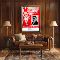 Herbert A. Taylor Magic Show Vintage Theatrical Poster
