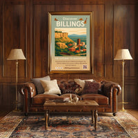 Billings Adventure Travel Poster PosterGoat