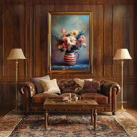 Vibrant Floral Bouquet Artwork For Home Decor Poster
