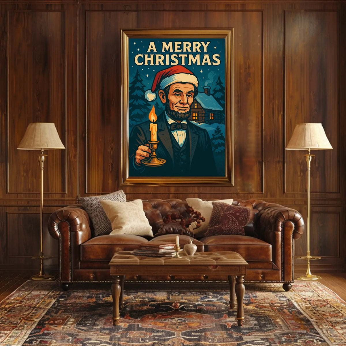 A Merry Christmas With A Presidential Poster
