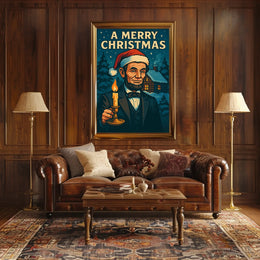 A Merry Christmas With A Presidential Poster
