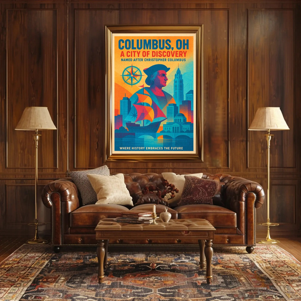 Columbus, OH A City of Discovery Poster