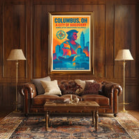Columbus, OH A City of Discovery Poster