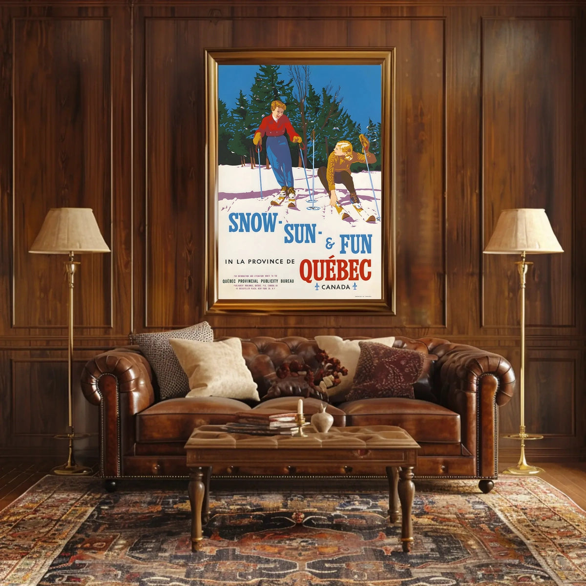 Snow, Sun, Fun In Québec Poster