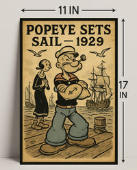 Nautical Cartoon Adventure Retro Art Pop Culture Poster