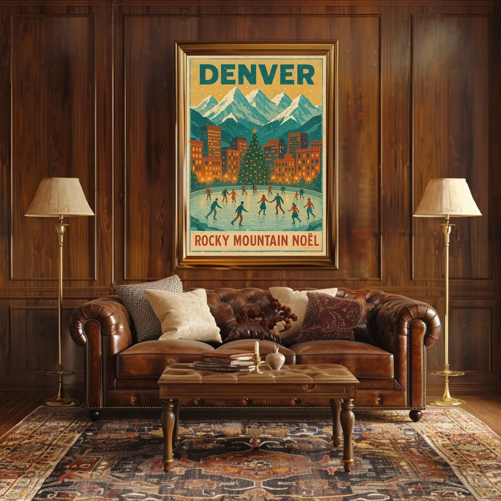 Denver Rocky Mountain Noël Poster