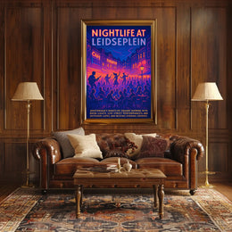 Nightlife At Leidseplein Poster