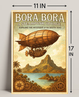 Bora Bora  A Steampunk Voyage Poster PosterGoat