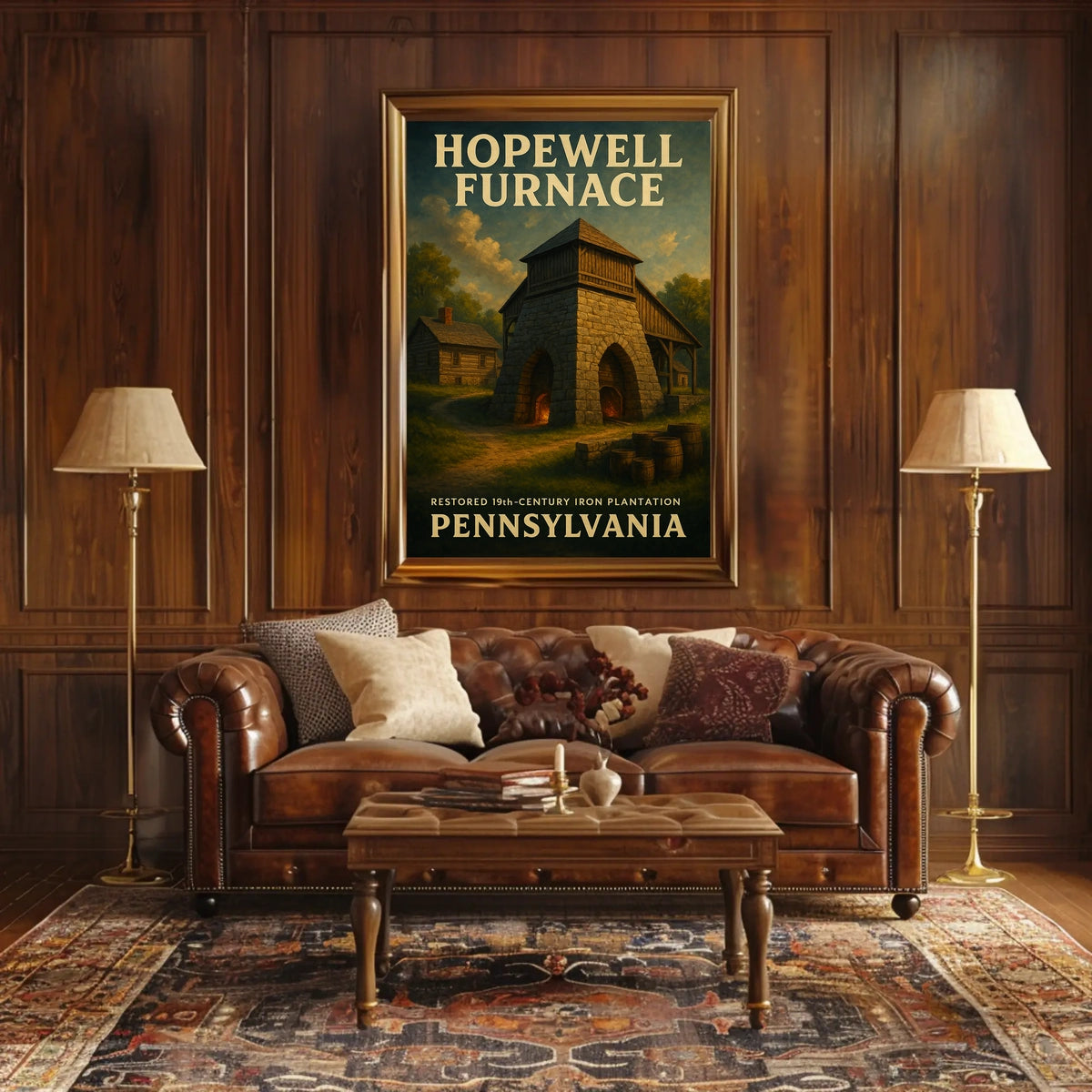 Hopewell Furnace Restored 19Th-Century Poster