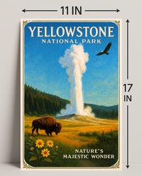 Yellowstone National Park Nature's Majestic Wonder Poster PosterGoat