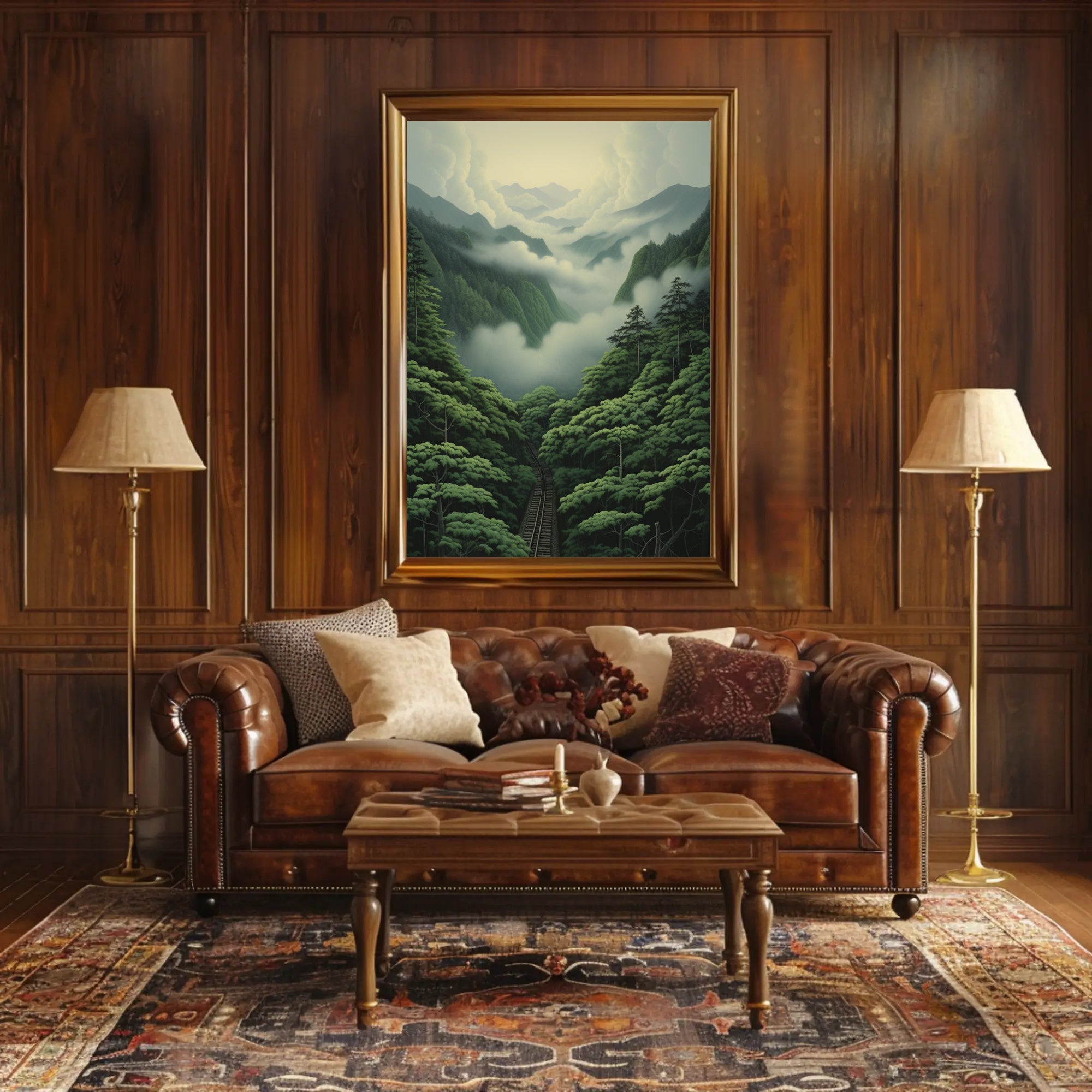 Journey Through The Misty Mountains Poster