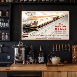 Vintage All-Pullman Train Poster PosterGoat