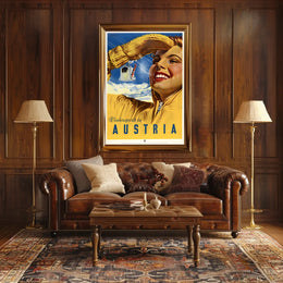 Winter Sports In Austria Poster